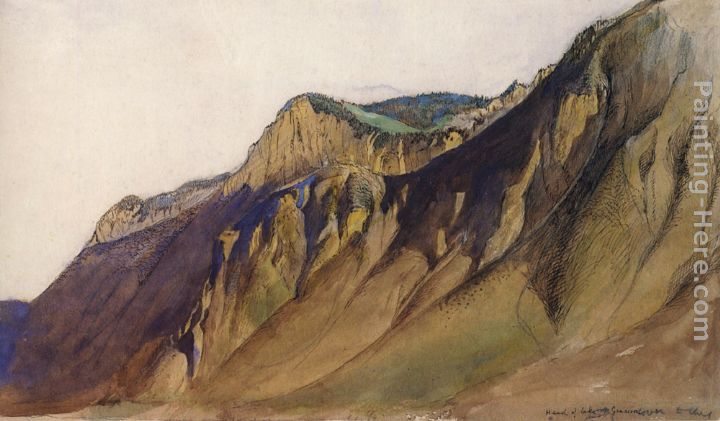 John Ruskin Head of Lake Geneva